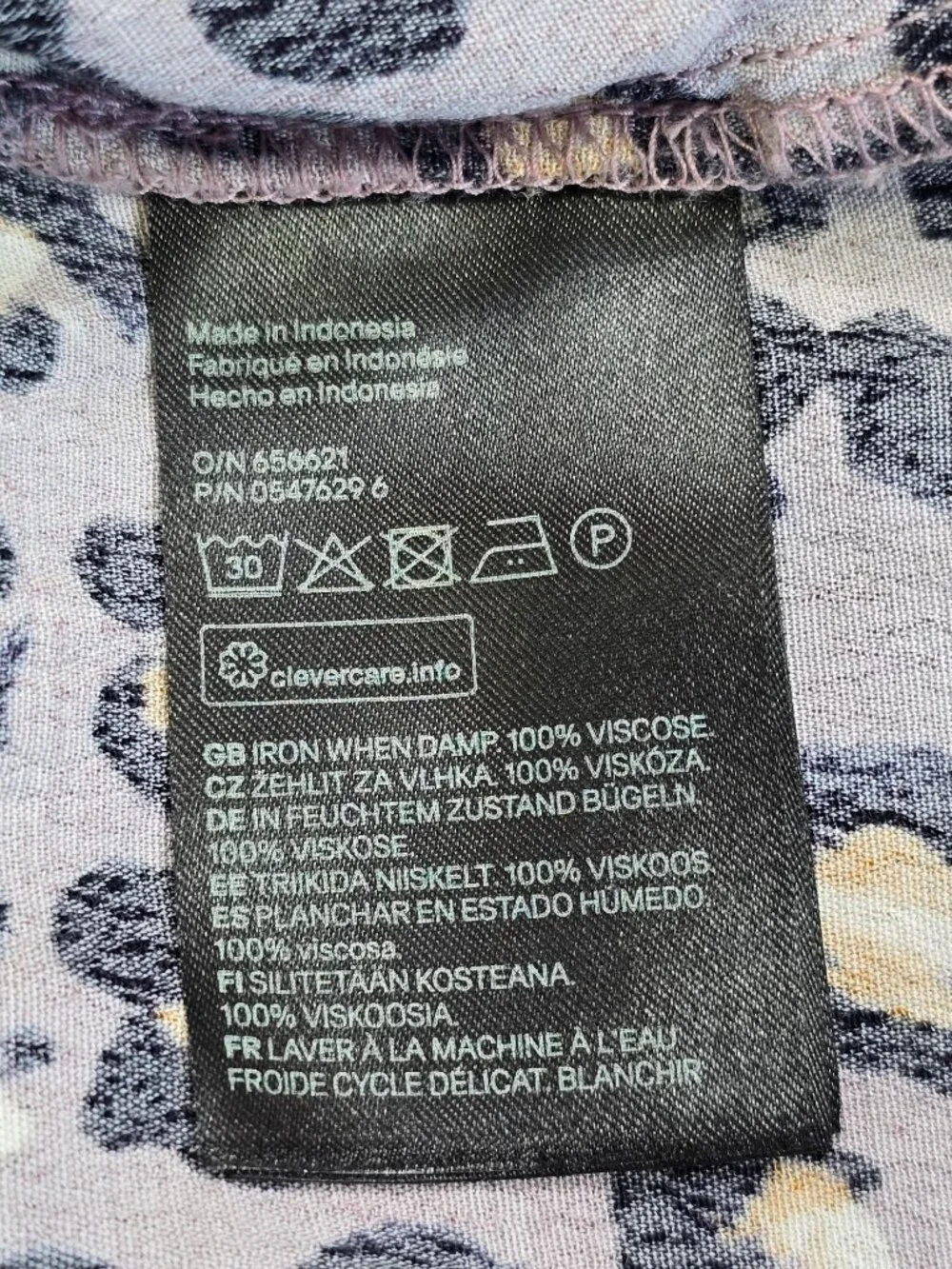 H&M Leopard Print Long Sleeve Mini Dress Size 2 - Picture 3 of 4